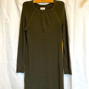 Lou & Grey Dark Olive Green Soft Dress Sz Medium EUC